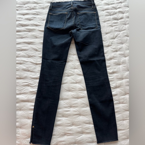 Frame Denim Le High Skinny Jeans - Dark Wash, Size: 26 - Picture 2 of 5